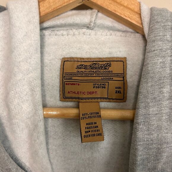 Big Ball Sports Gray Penn State Big 10 Hoodie Sweatshirt Size Men's 2XL - Picture 3 of 5